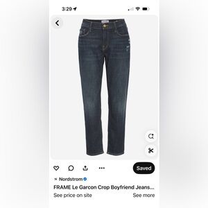 Frame Le Garçon crop boyfriend jeans